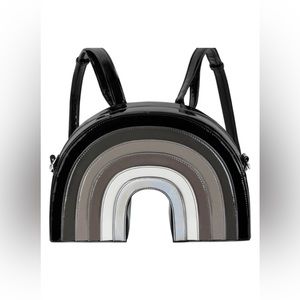 Killstar Moonbow Backpack Purse Grey Rainbow Gothic Purse